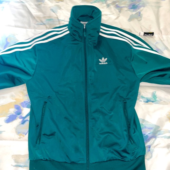 adidas Firebird Green Jacket - Picture 1 of 2